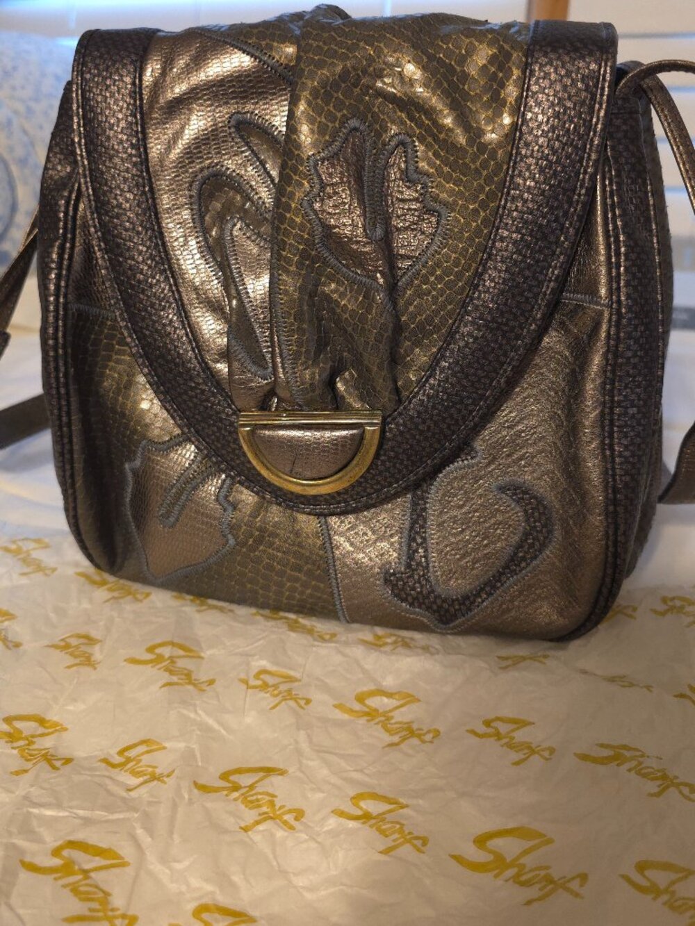Vintage Sharif patchwork handbag